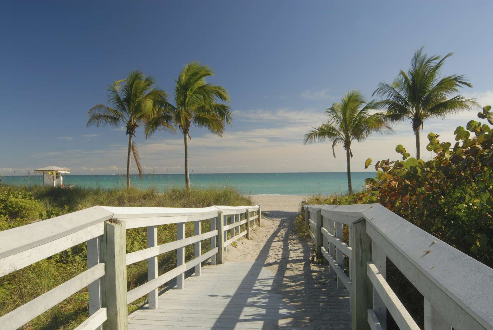 Boardwalk to a Florida beach