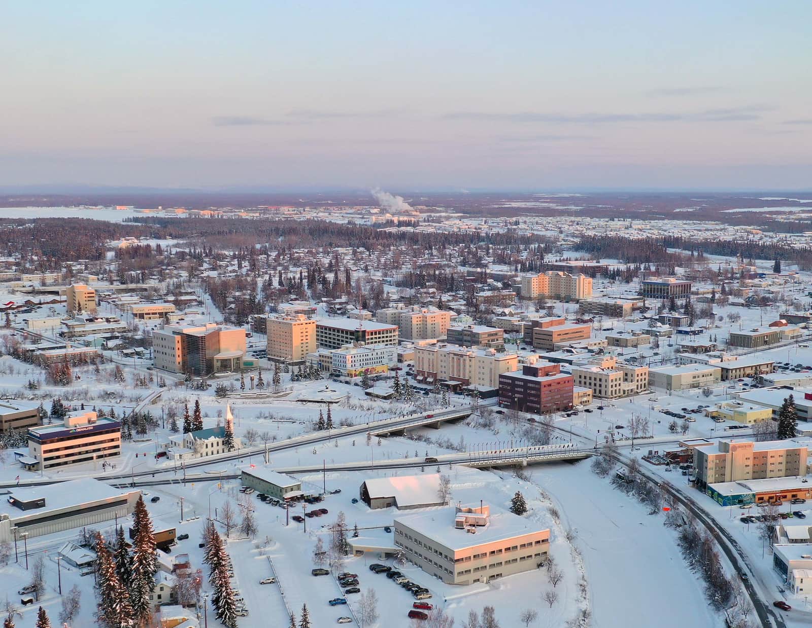 Fairbanks Alaska skyline