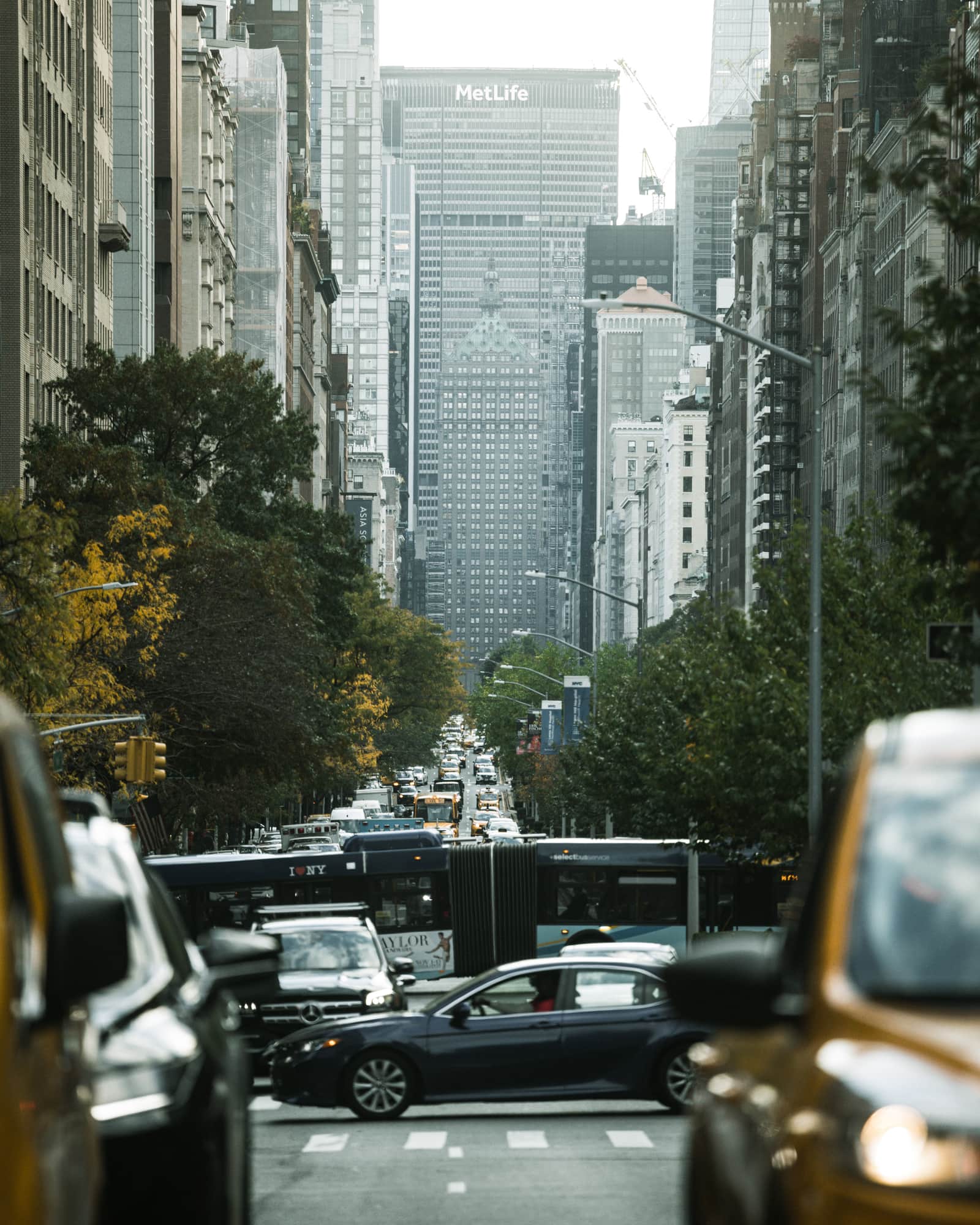 MetLife building in New York City on Park Avenue