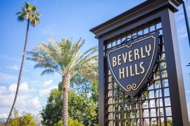 Beverly Hills sign in California
