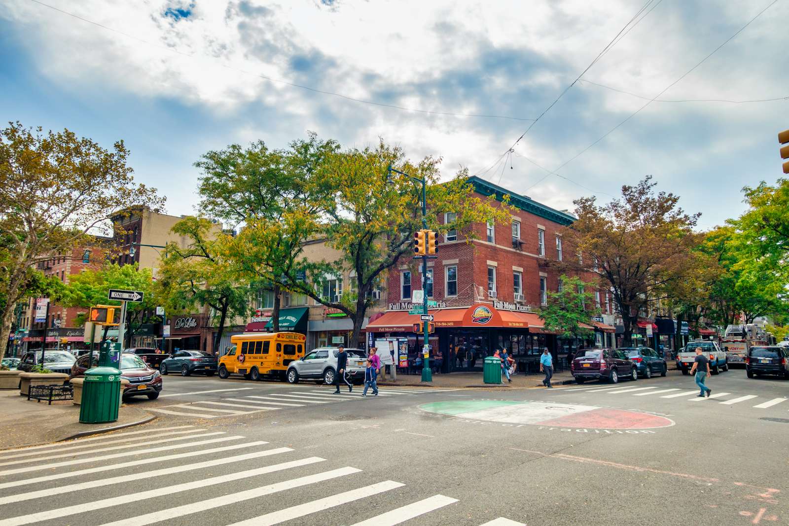 Pedestrian in Arthur Avenue, the Little Italy in the Bronx