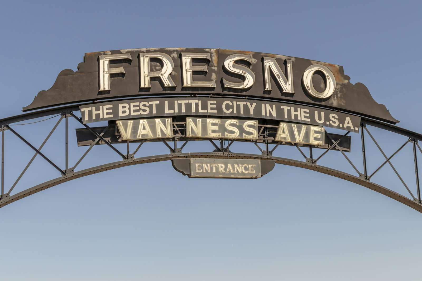 Fresno Historic Sign in California