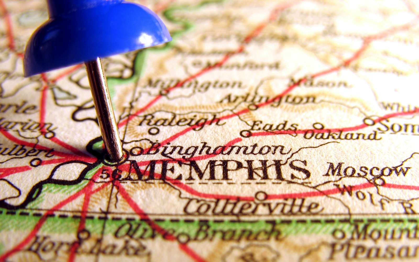 Map Memphis Tennessee