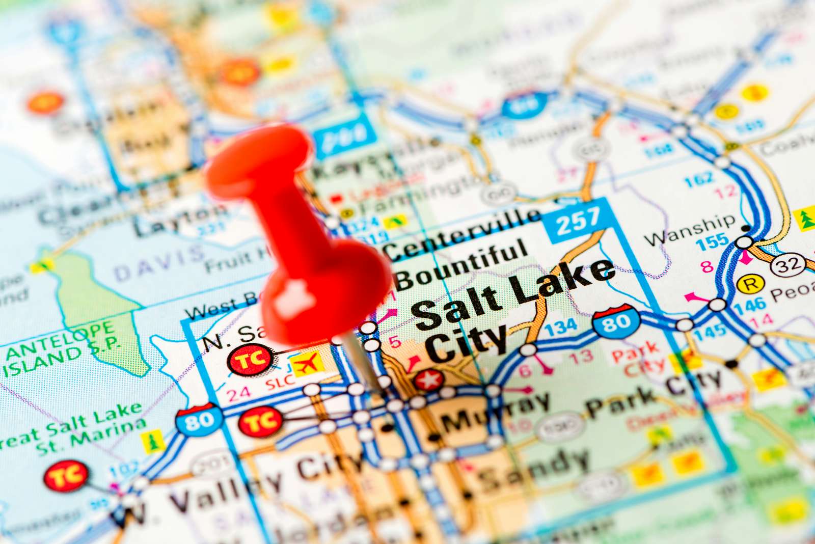 Utah Salt Lake Map