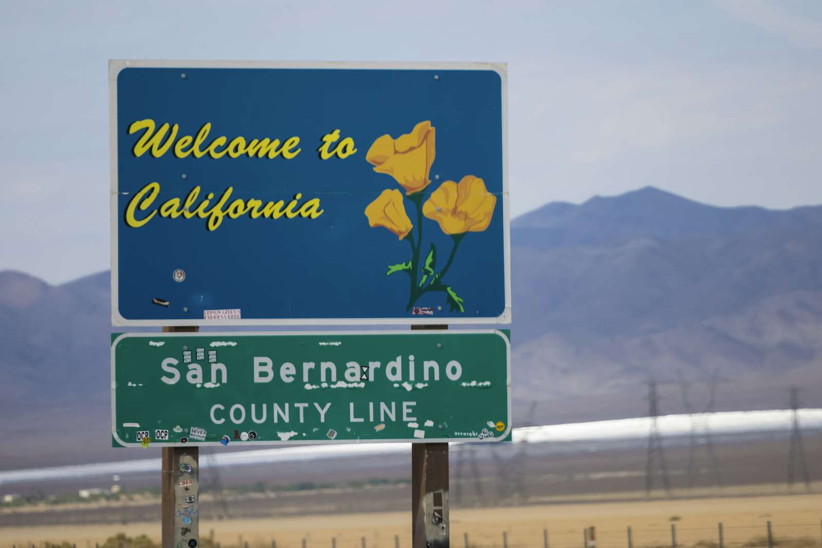  Welcome Sign San Bernardino County California